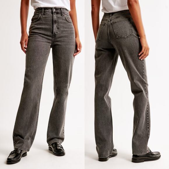 Abercrombie & Fitch Denim - Abercrombie & Fitch Black Straight Leg Denim